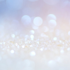 Christmas light background.  Holiday glowing backdrop. Defocused Background With Blinking Stars. Blurred Bokeh.