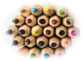 coloring wooden pencil with the tip up