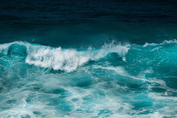 Strong waves in the ocean, Puerto de la Cruz, Tenerife, Spain
