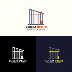 Factory/Farm House logo design template. Logo branding for your new corporate company. The file can use vector EPS and image JPG formats