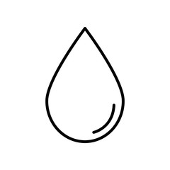 water drop icon, line style