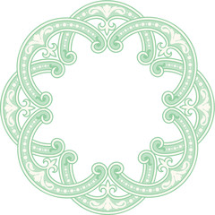 Floral Circular Frame Design