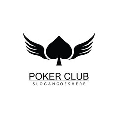Poker Club Logo Design for Casino Business, Gamble, Card Game, Speculate, etc