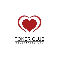 Poker Club Logo Design for Casino Business, Gamble, Card Game, Speculate, etc