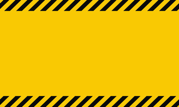Blank warning background ,Black and yellow line striped,Caution tape, warning sign vector illustration