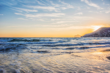 COSTA BLANCA, ALICANTE, CALPE, SPAIN - January 09, 2019: Sunset  sea © Vladimir
