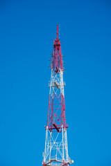 Radio tower with nature