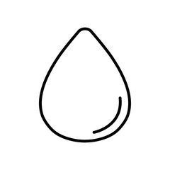 water drop icon, line style