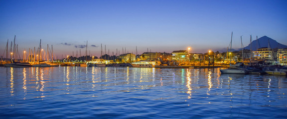 ALTEA, SPAIN - January 4, 2019: View of the city from the port. © Vladimir