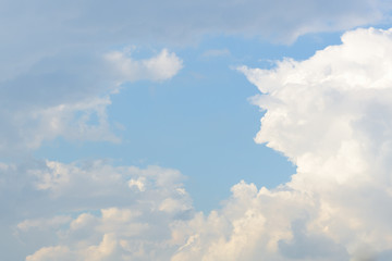 blue sky with clouds