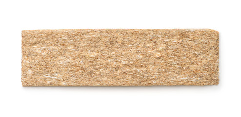 Top view of single rye crispbread