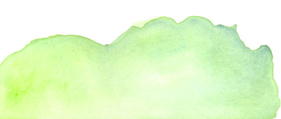 Light green blot isolated background watercolor illustration