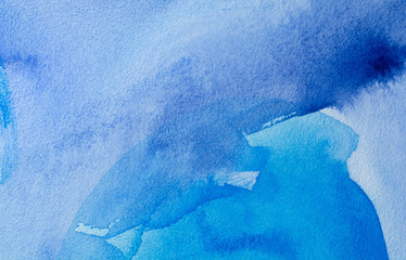 blue watercolors on paper texture