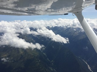 Rundflug mit dem Propellerflugzeug über Oesterreich August 217