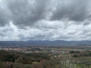 clouds over the city