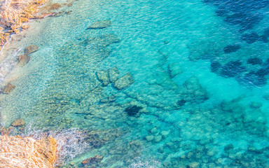 Fototapeta na wymiar Sea water texture, Summer background, Travel concept