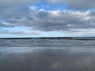 beach and clouds