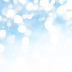 Obraz premium Christmas light background. Holiday glowing backdrop. Defocused Background With Blinking Stars. Blurred Bokeh.