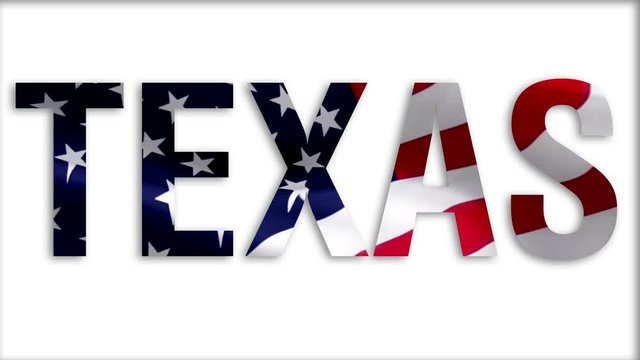 Texas text American flag video. 3d United States American Flag Slow Motion video. US American Flags Close Up. US US Flag Motion Loop HD resolution USA Background. USA flag Closeup video for Memorial P