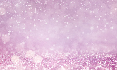 Christmas light background.  Holiday glowing backdrop. Defocused Background With Blinking Stars. Blurred Bokeh.