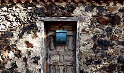 Old abandoned small town house