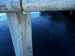 Spider web against the blue sea - Lysaker 