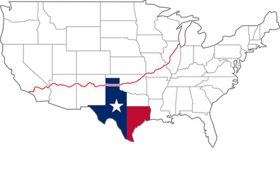 アメリカ横断　ルート66　ROUTE66 texas テキサス州