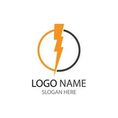 Lightning Logo Template vector icon illustration design
