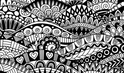 Boho pattern for background, decorations,banner,coloring book,cards and so on - Vector