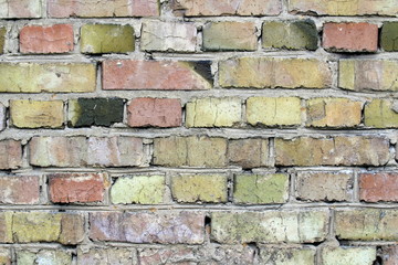 Retro brick wall old texture, great design for any purposes. Gray grunge texture.