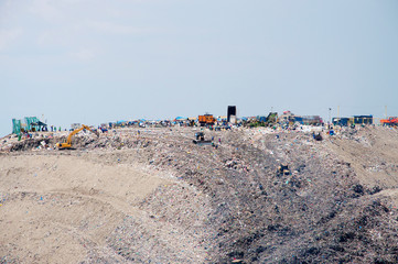 Payatas landfill in Philippines capital city Manila