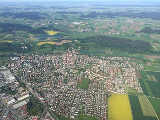 Südbayern in Deutschland mit dem Kleinflugzeug erkunden