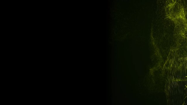 Colourful sprinkles spnning on the black background.