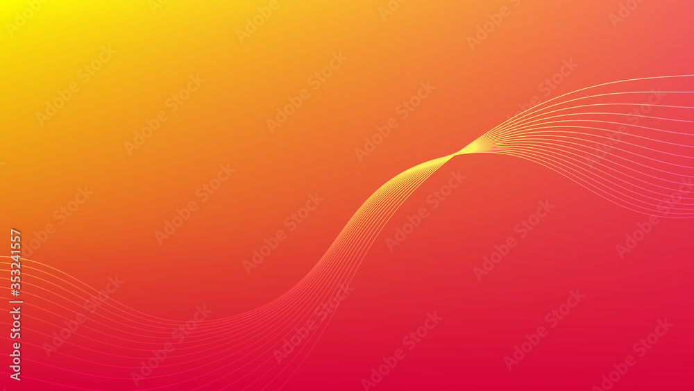 Poster abstract wave background. digital frequency stripe. waved lines for brochure and flyer design. dynam