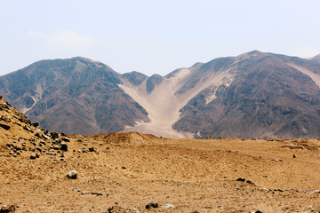 Desert and mountains background