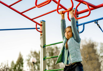 girl in the gym in the spring street