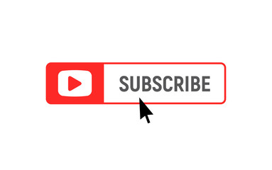 Subscription element logo bell. Subscribe now button, channel register today member icon.