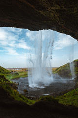Skogafoss waterfall Iceland nature