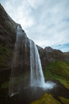 Skogafoss waterfall Iceland nature © Malaury