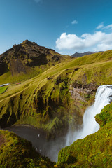 Fototapeta na wymiar Skogafoss waterfall Iceland nature