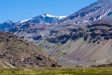 mountain landscape with blue sky