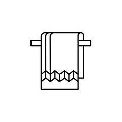 Towel, spa icon. Simple line, outline vector elements of body care for ui and ux, website or mobile application