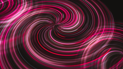 Fototapeta premium futuristic abstract glowing background twisted neon light curves