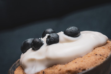 Muffins saludables con fruta y almendra