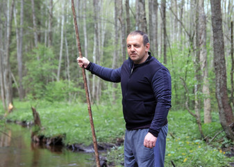 portrait of a man on vacation