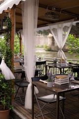 Romantic dinner at the riverside