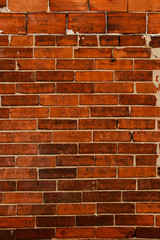 Mur en briques rouge - Arrière plan texturé grunge et industriel