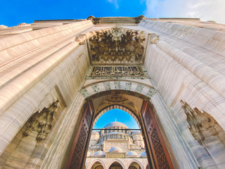 Suleymaniye Mosque. Suleymaniye Camii. Minaret, marmara. Sulaymaniye Mosque Exterior Turkey...