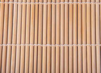 Bamboo mat wooden texture or background