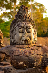 Fototapeta na wymiar A beautiful view of Angkor Thom temple at Siem Reap, Cambodia.